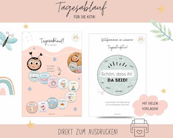 Tagesablauf-Raupe für Kindertagesstätten!