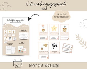 Entwicklungsgesprächsvorlage für die Kita – liebevoll & praxisnah gestaltet (minimalistisch)