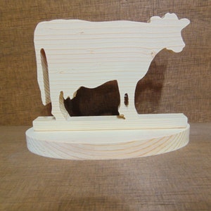 Scrollsaw Patterns, Cow Scroll Saw Pattern, (pdf, dxf, svg, eps)