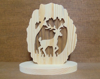 Scrollsaw Patterns pdf, Deer Scrollsaw Patterns, (pdf, dxf, svg, eps)