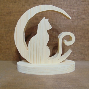 Scrollsaw Patterns, Cat Scroll saw Pattern, (pdf, dxf, svg, eps)