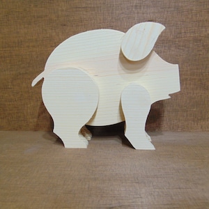 Scrollsaw Patterns, Pig Scroll saw Pattern, (pdf, dxf, svg, eps)