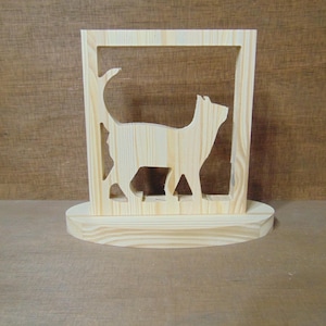 Scrollsaw Patterns, Cat Scroll saw Pattern, (pdf, dxf, svg, eps)