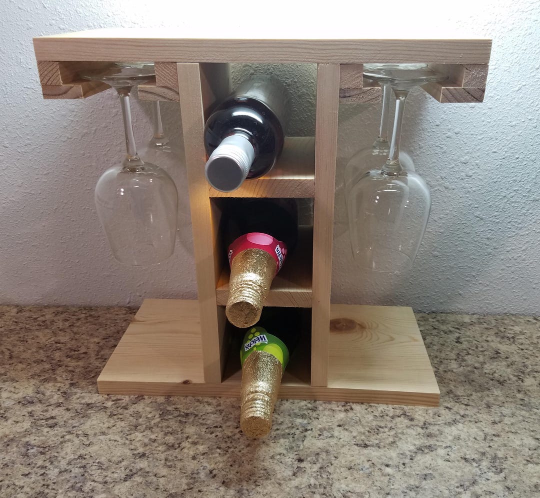 DIY 3-bottle Wine Rack Plan: Step-by-step Beginner Woodworking Project ...