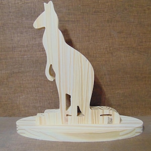 Scrollsaw Patterns, Kangaroo Scroll saw Pattern, (pdf, dxf, svg, eps)