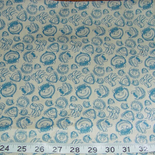 Where the Wild Things Are Faces Fabric -  1 1/2 yard
