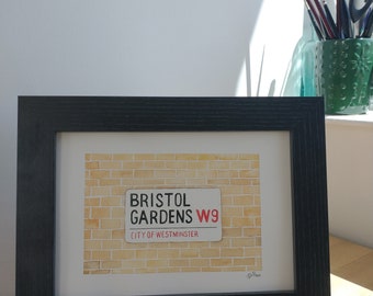 Bristol Gardens (original watercolour)