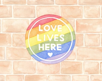 Love Lives Here - Instant Download/Printable Art