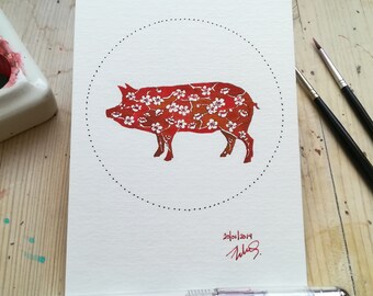 Year of the Pig - Instant Download/Printable Art