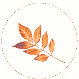 Autumn Leaf #4 - Instant Download/Printable Art