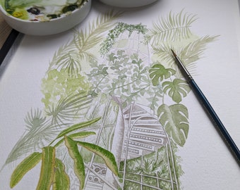 Kew Gardens Palm House (art print)