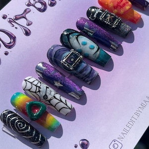 Coraline Inspired Press On Nails