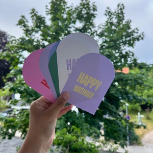 juego de tarjetas de alegría curvas tarjetas de alegría “poste de arco colorido”