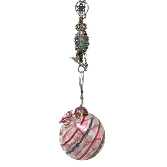 Hummingbird Feeder Steampunk With Hummingbird Charm On A Etsy