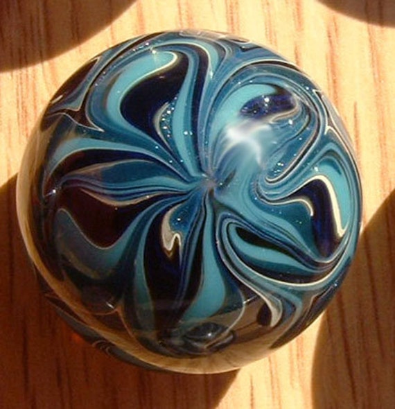 Round Cabinet Knob Glass Drawer Pull Aqua Black Sparkling Etsy