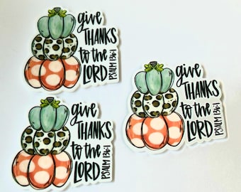 3 pumpkin thanksgiving Bible planar resins | Acrylic Flatbacks | bow centers, embellishments | badge reels, phone grip