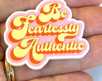 3 empowering planar Resins, hair bow centers, quotes, authentic self, embellishments, charms, DIY
