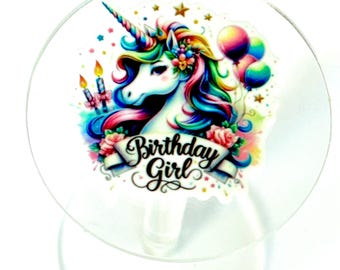3 birthday unicorn planar Resins, fantasy Flatbacks, fake bake, DIY, embellishments, charms