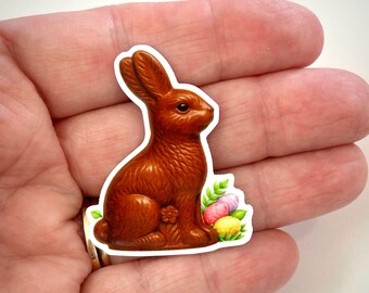 Easter Chocolate Bunny planar Resins,  Flatbacks, Hair Bow Centers, Craft Supplies, 3 pcs