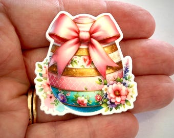 Easter Egg Planar Resins,  3 pcs, embellishments, Hair Bow Centers, Craft Supplies