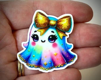 3 Girl Ghost planar Resins, acrylic Flatbacks,hair bow centers,fake bake, Halloween, badge reels