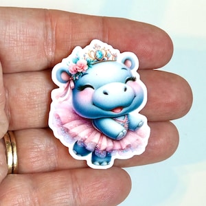 Hippo Hair Bow - Etsy display picture 2