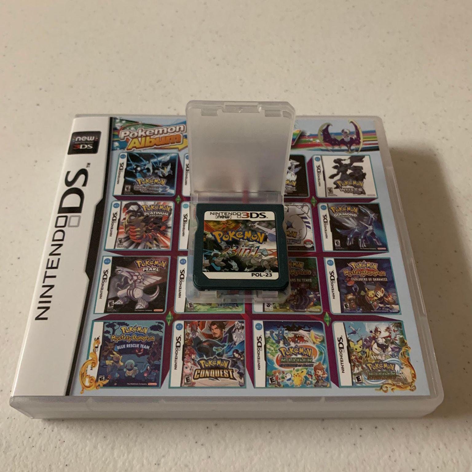 23 Pokemon Games in 1 All in 1 Game Cartridge for NDS DS NDSL Ndsi 3DS 2DS Pokemon Black White Diamond Pearl Platinum Mystery Dungeon Etsy