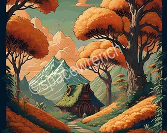 Hobbit House Phone Wallpaper