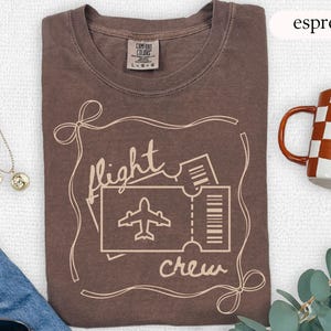Aviation Crew T-Shirt, Flight Attendant Shirt, Pilot Tee, Pilot Graduate Gift, Flight Crew, Aviation Gifts, Flight Attendant Gifts