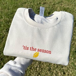 Embroidered Kansas Football Sweatshirt, Trendy Kansas Fan Shirt, Football Crewneck, Kansas Hoodie, Game Day Sweater
