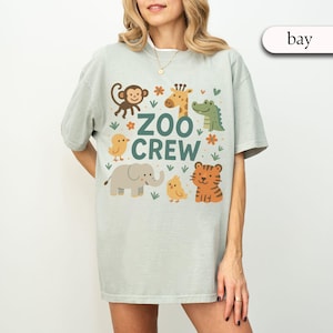 Camiseta de la tripulación del zoológico, camiseta de viaje al zoológico, camiseta de viaje familiar, camiseta del zoológico familiar, camiseta del cuidador del zoológico, camiseta del zoológico, regalo para amantes de los animales, camiseta de vida salvaje