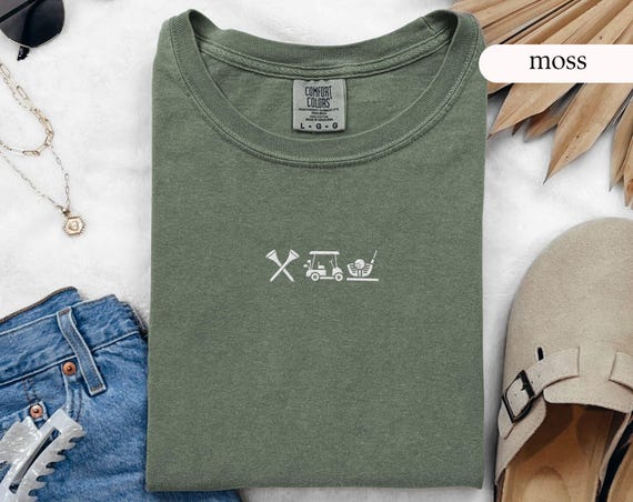 Embroidered Golf Tshirt, Gift for Golf Lovers, Golf Dad Gifts, Golf Tee, Golf Gifts, Ladies Golf Shirt, Embroidered Gifts