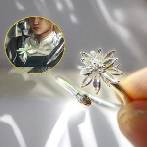 EXCLUSIVE Fanmade Final Fantasy XVI Wyvern Tail Ring, Dion Lesage Handmade Silver 950, FFXVI Ring, Final Fantasy Jewelry