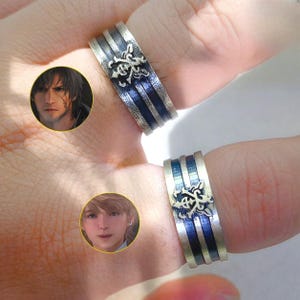 EXCLUSIVE Fanmade Final Fantasy XVI Clive & Joshua Rosfield Ring, Handmade Silver 950 Jewelry, FF16 Inspired Ring, Clive and Joshua Ring