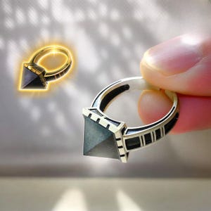 EXCLUSIVE Fanmade Baldur&#39;s Gate 3 Killer&#39;s Sweetheart Ring, Custom 950 Silver Ring, Handmade BG3 Jewelry
