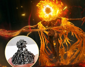 EXCLUSIVE Midra - Lord of Frenzied Flame Ring, Eld.en Ring Silver 950 Ring, Handmade Midra Ring Pattern Jewelry, Gift for Gamers