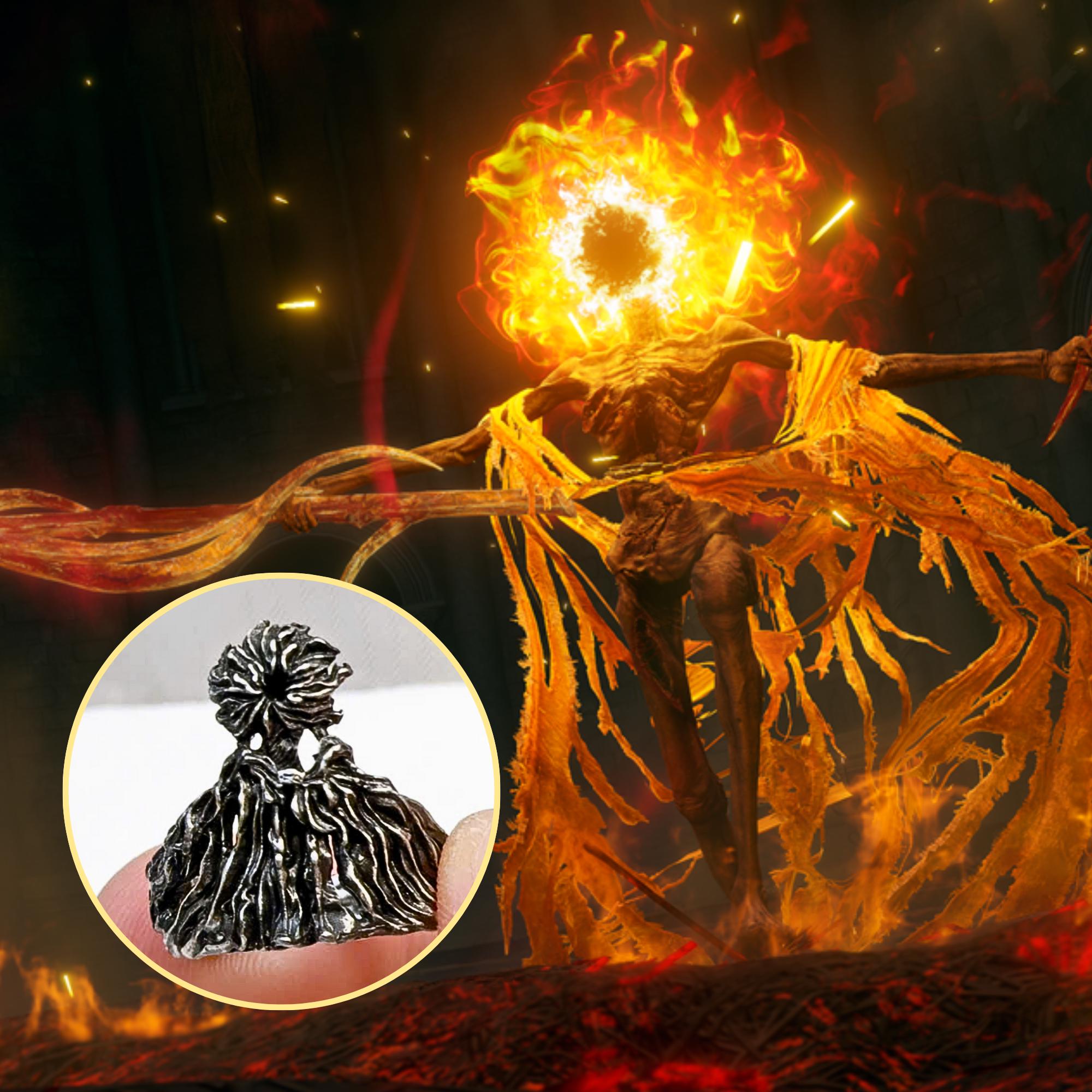 EXCLUSIVE Midra - Lord of Frenzied Flame Ring, Eld.en Ring Silver