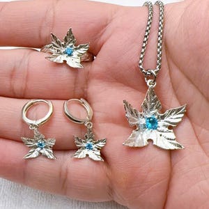 EXCLUSIVE Land Before Time Tree Star Colection, Tree Star Necklace, Littlefoot Necklace, Tree Star Leaf, Tree Star Earrings,Tree Star Ring