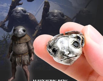 EXCLUSIVE Albinauric Silver Ring, Elden Ring Inspired Handmade Jewelry, Custom 950 Silver Ring for Fans of Elden Ring