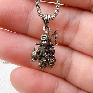 EXCLUSIVE Fanmade Monster Hunter Wilds Palico Necklace - Handmade Silver 950 Pendant Inspired, Gore Magala, Valstrax and Zinogre