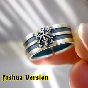 EXCLUSIVE Fanmade Final Fantasy XVI Joshua Rosfield Ring, Handmade Silver 950 Jewelry, FF16 Inspired Ring, Clive and Joshua Ring