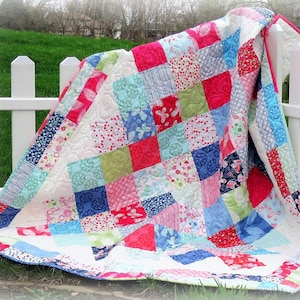 Picnic Party Quilt Pattern 5 sizes 448 PDF Download