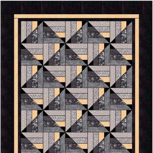 Simple Illusions PDF quilt pattern Jelly Roll friendly easy quilt pattern image 5