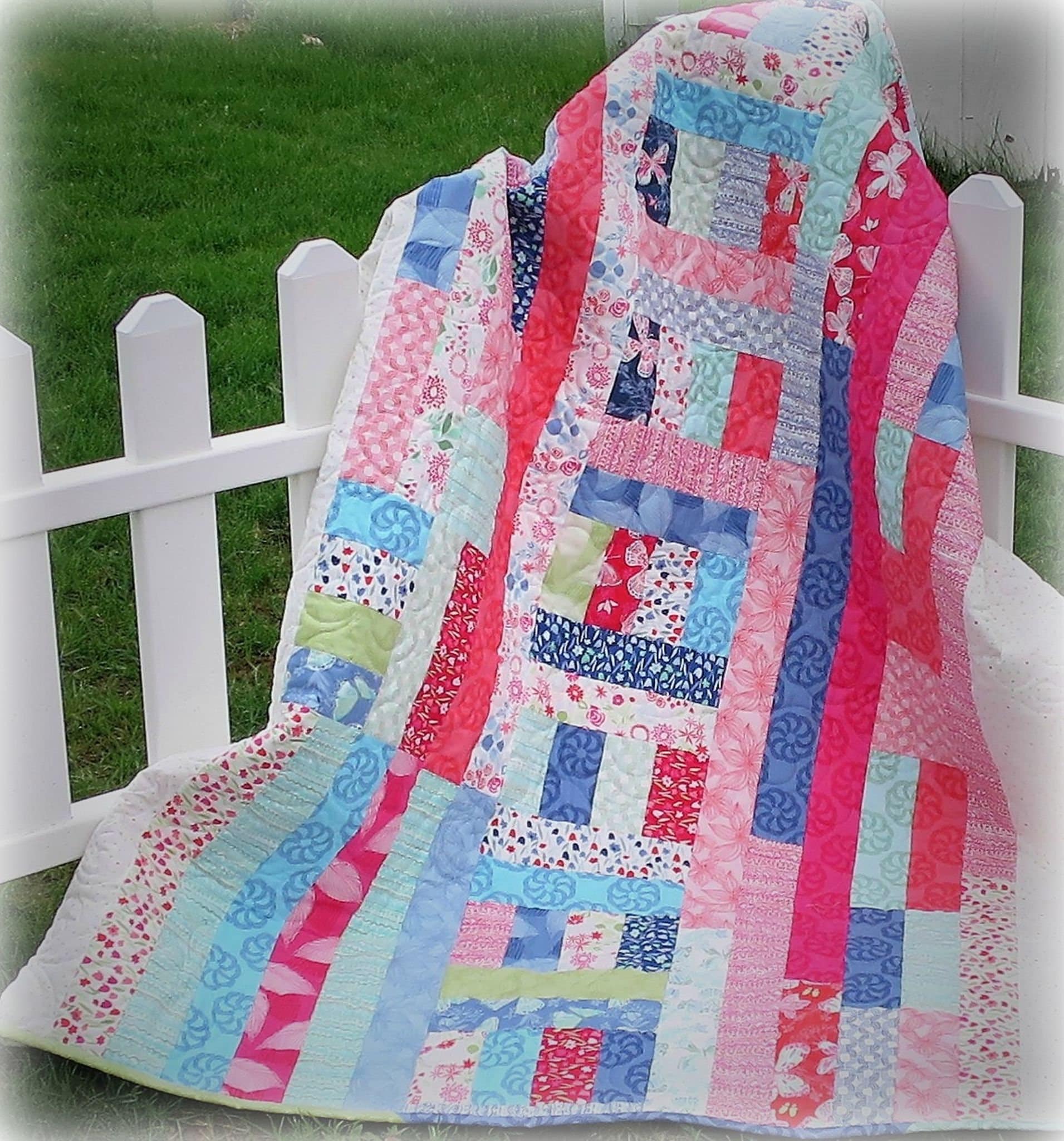 Picnic Party Quilt Pattern 5 Sizes 448 PDF Download - Etsy