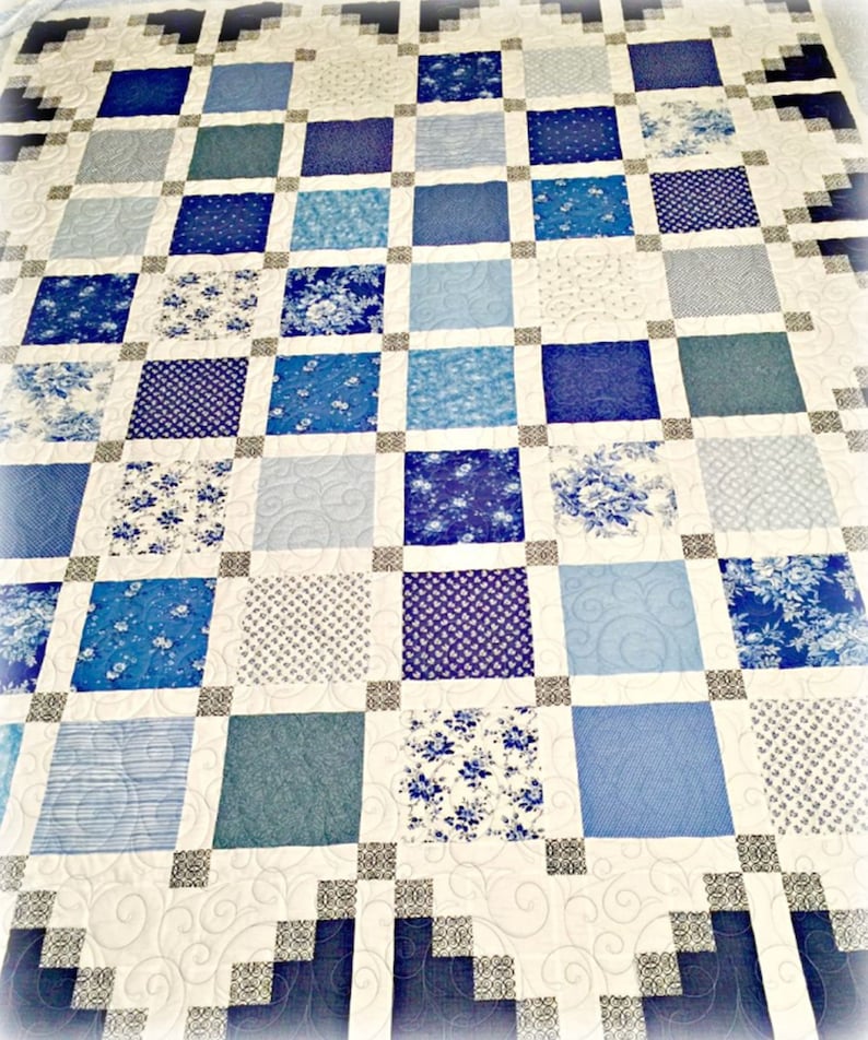 Simply Cool PDF digital Quilt Pattern easy border 444 image 3