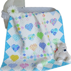 My Sweetheart Quilt Pattern is een eenvoudig PDF-quiltpatroon om te maken. #438e
