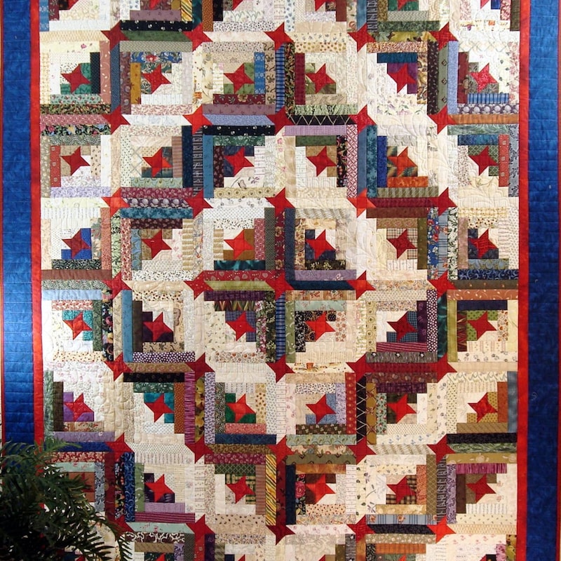 Log Cabin Quilt Patterns - Etsy