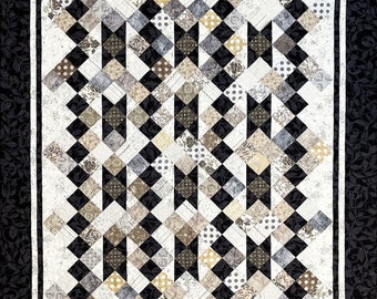Original Simply Tranquil digital download quilt pattern #460 Easy 4 sizes included