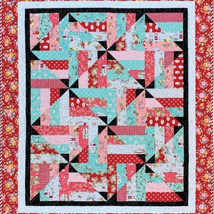 Simple Illusions PDF quilt pattern Jelly Roll friendly easy quilt pattern image 6