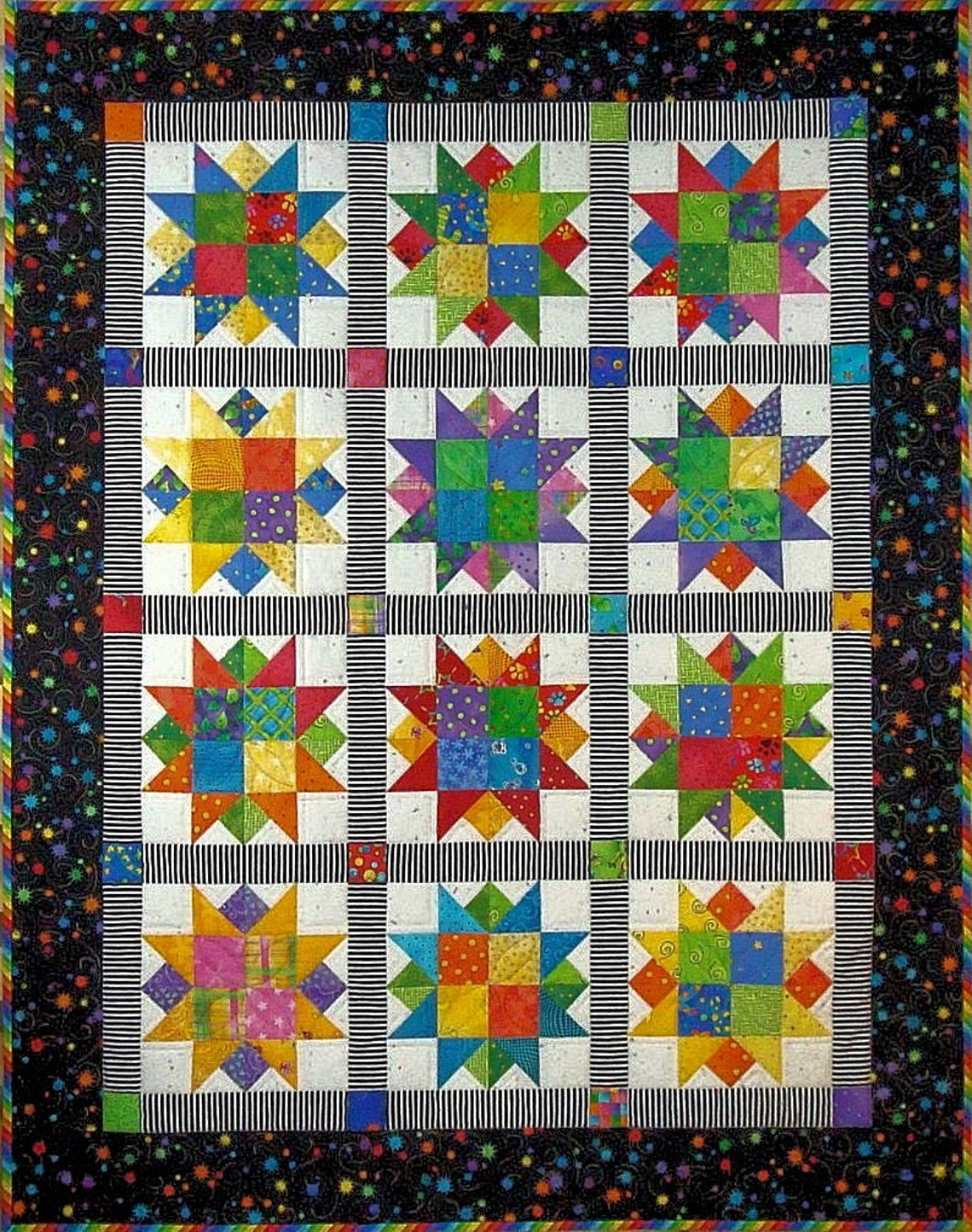 Quilt Pattern Star Power Multiple Sizes Paper Pattern #416 - Etsy